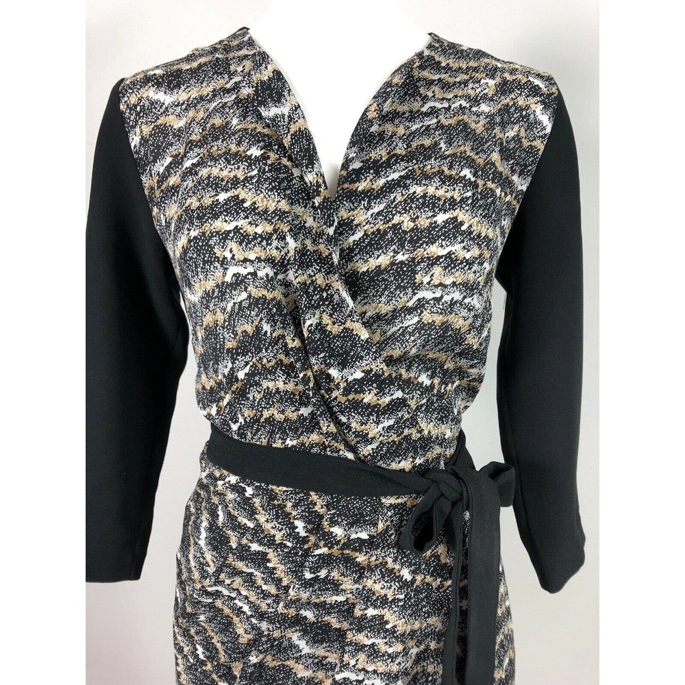 RAG & BONE 'Leighton Print 3/4 Sleeves Wrap Dress - Picture 3 of 7